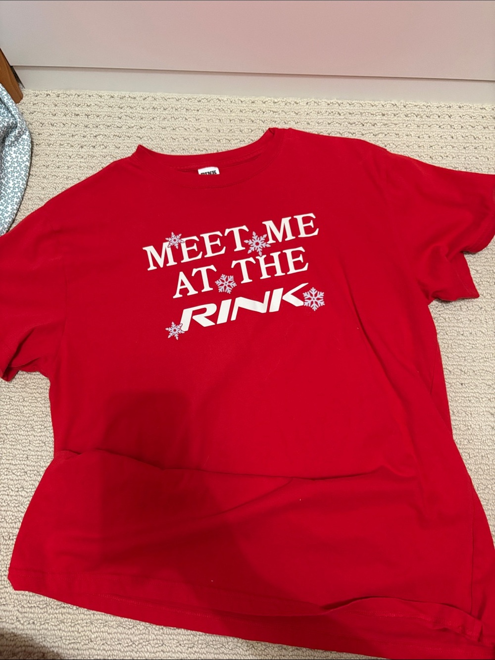 PINK Red 'Meet Me At The Rink' Graphic Tee